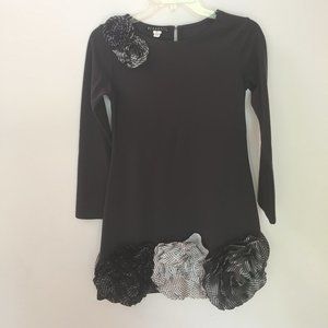 Semiformal Girls Biscotti Dress w/ Striped Roses